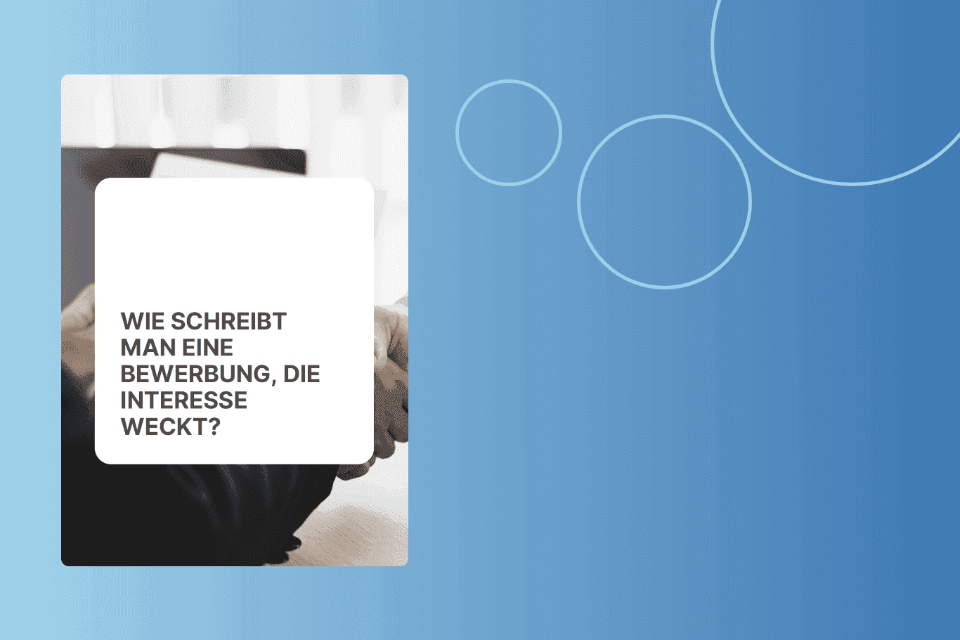 Anschreiben verfassen mit dieser Vorlage