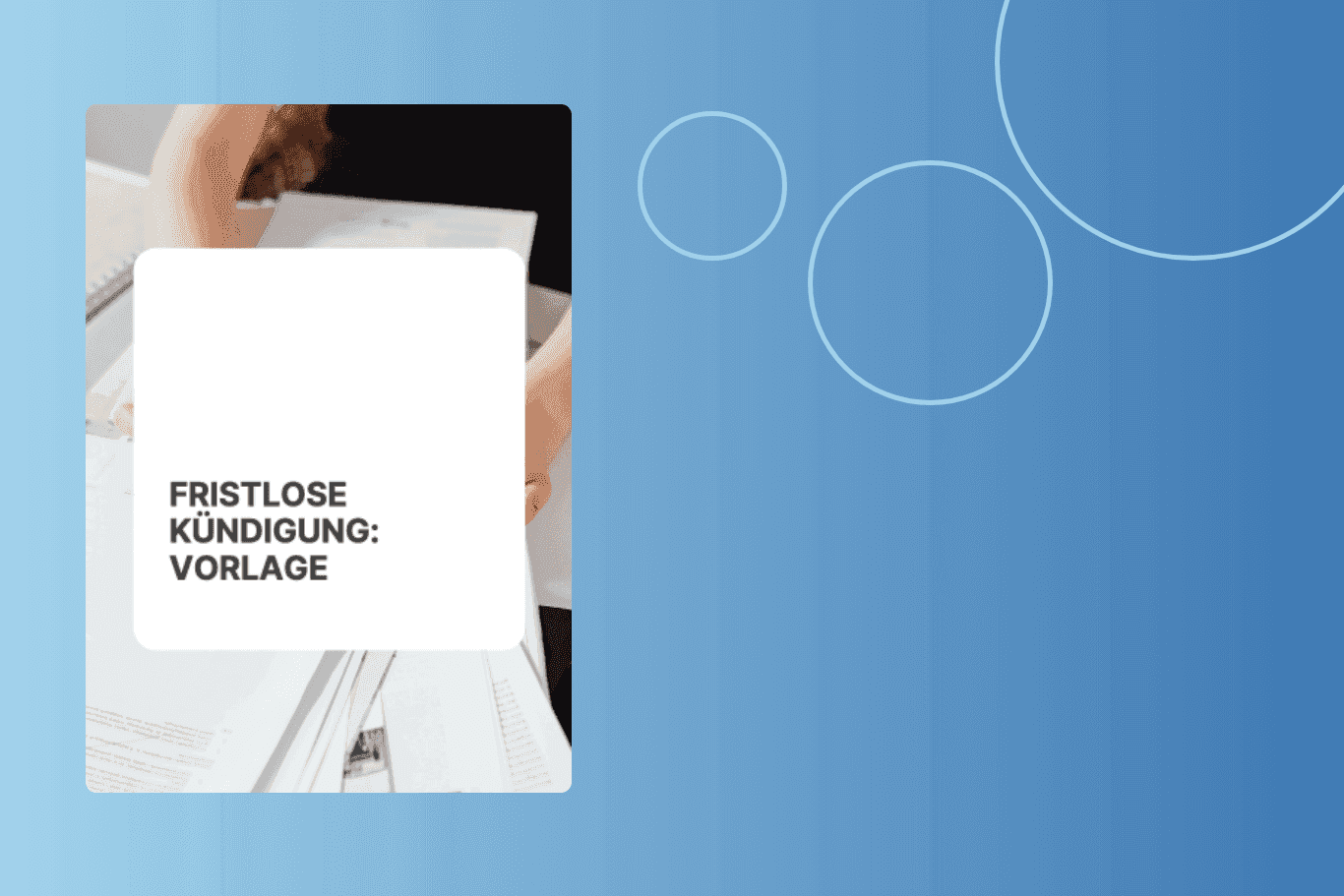 Fristlose Kündigung Vorlage