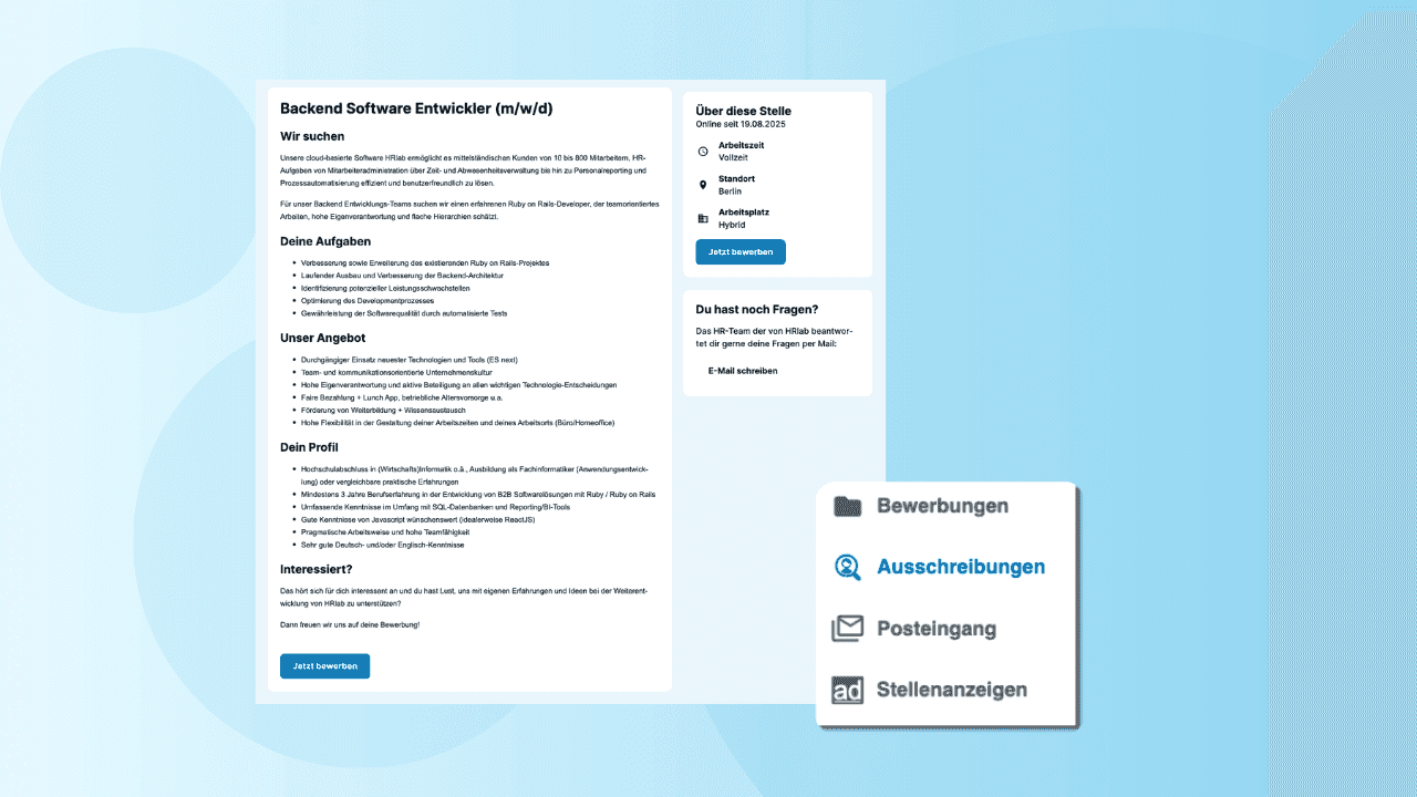 Stellenausschreibung Software: Aufbau, Formulierung & Veröffentlichung