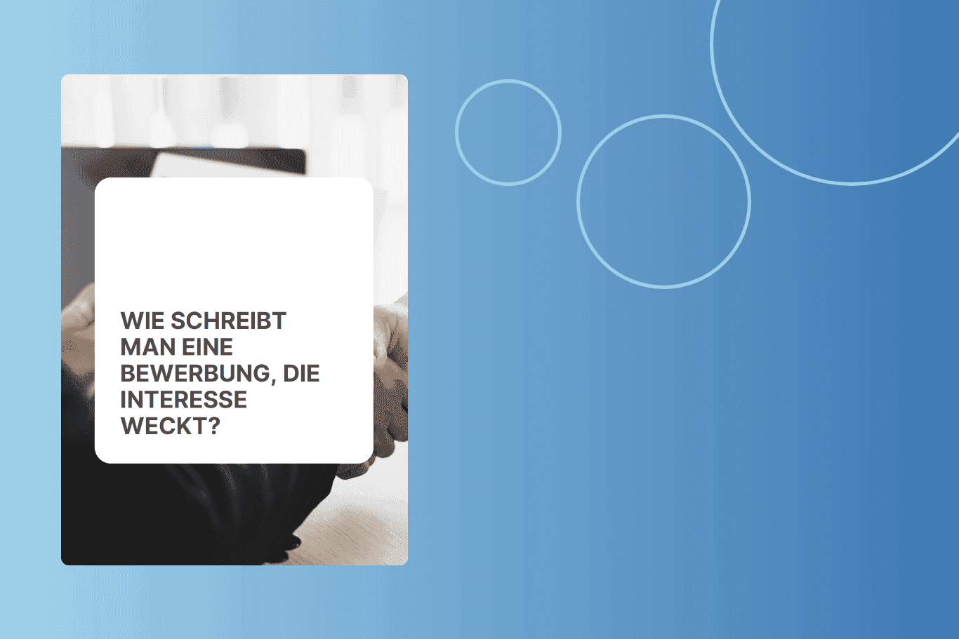 Anschreiben verfassen mit dieser Vorlage