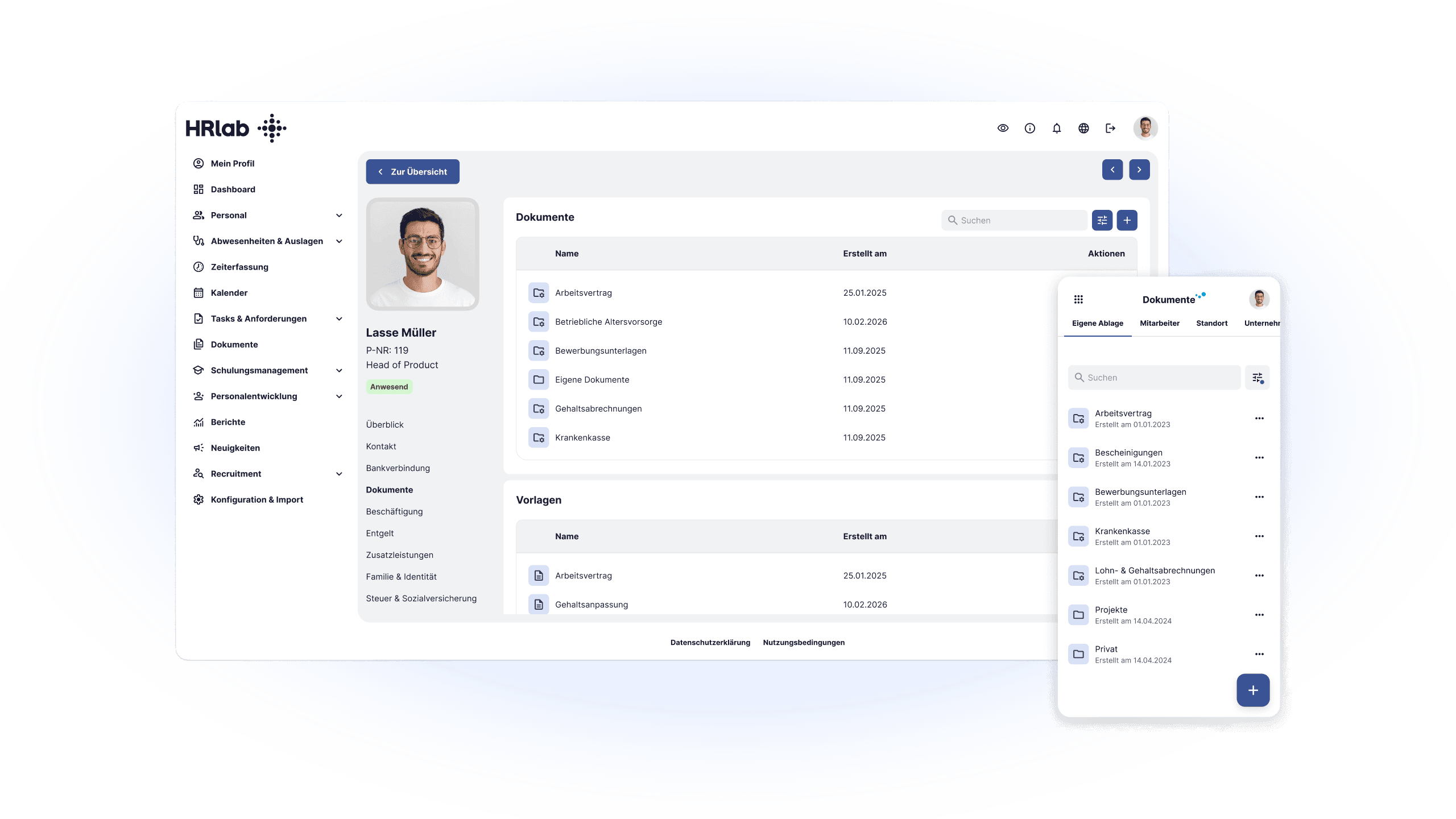 Dokumentenmanagement HRlab