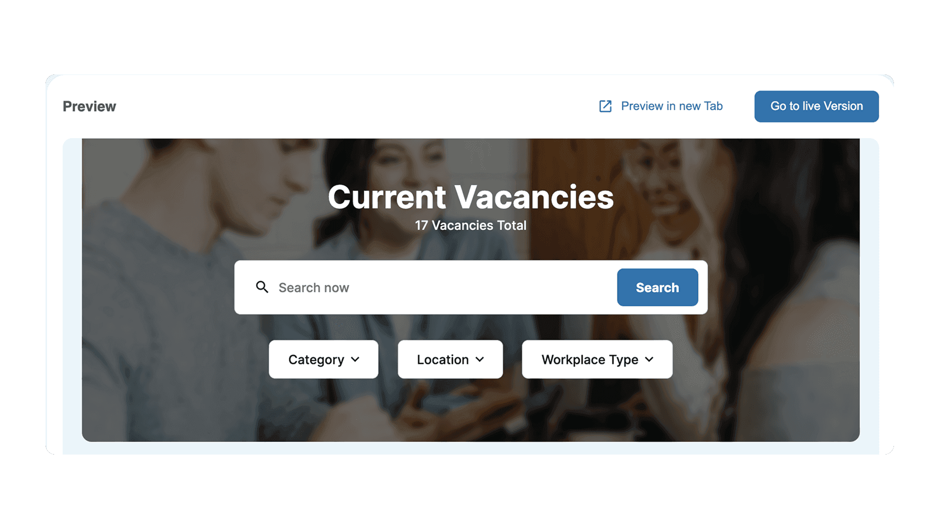 Career Page with HRlab