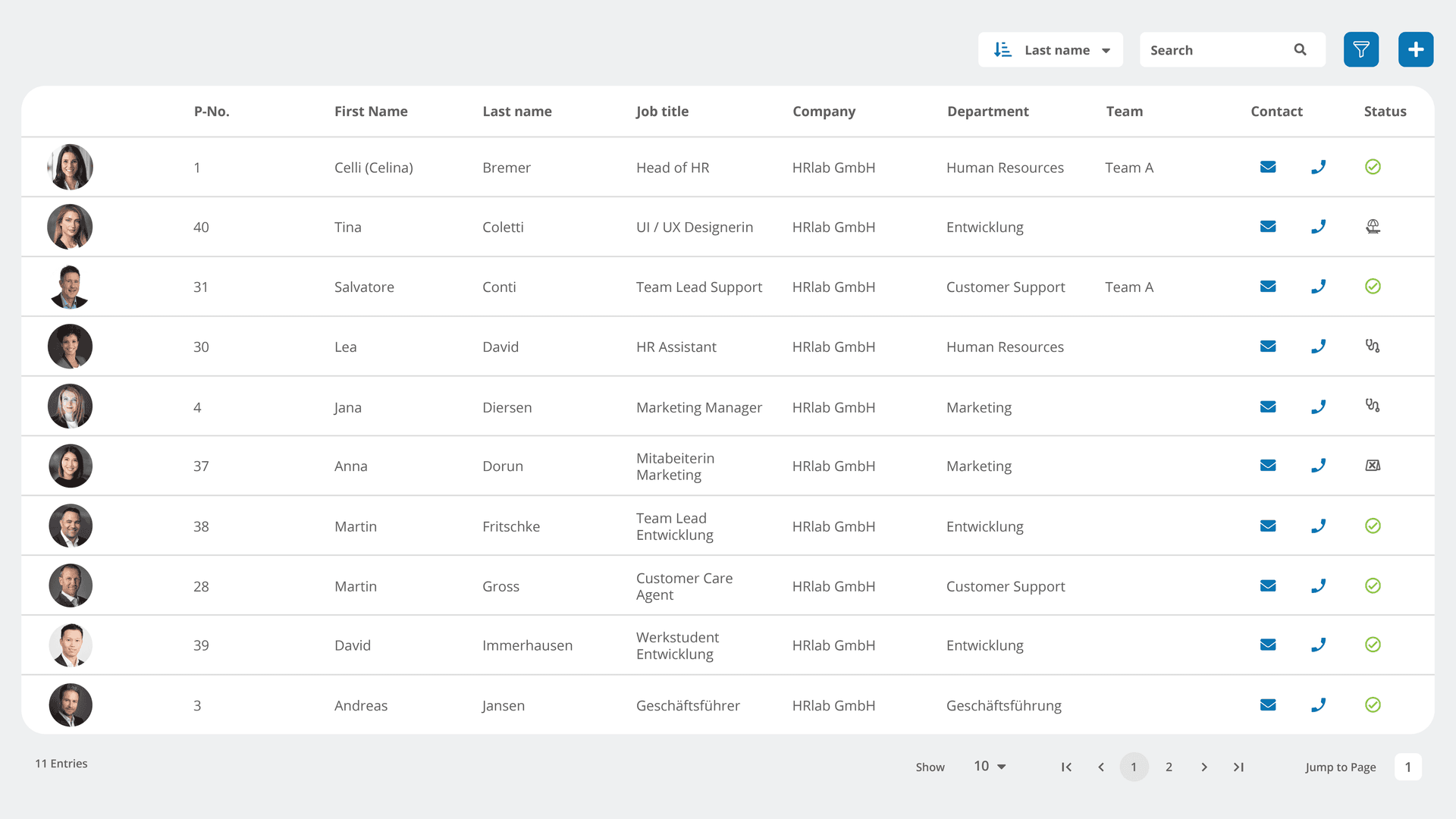 digital personnal files centralized