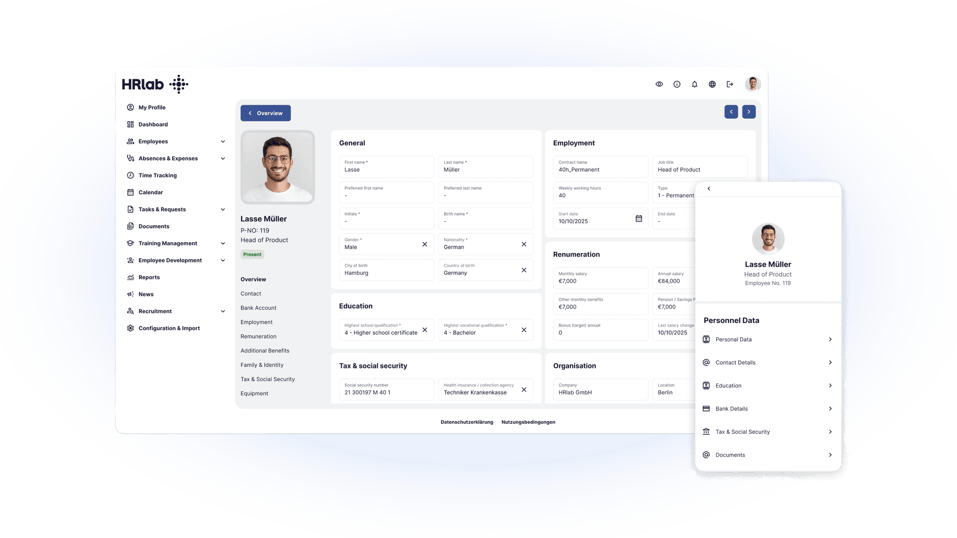 hrlab digital personnel file vendor