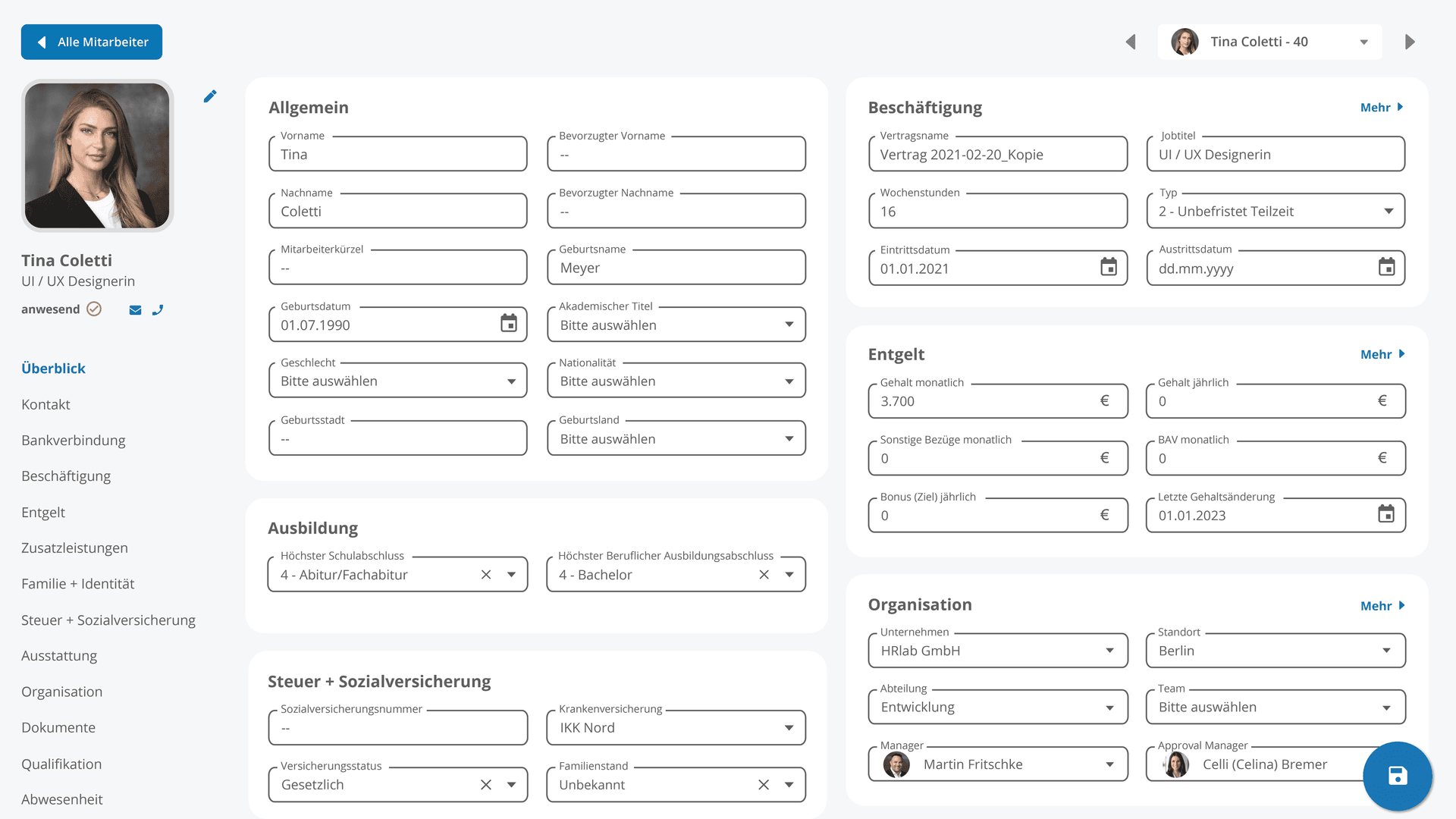 digitale personalakte uebersichtlich