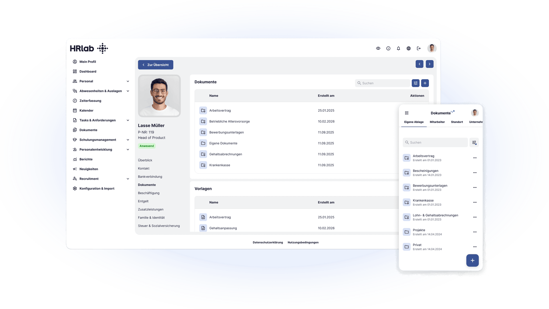 Dokumentenmanagement HRlab