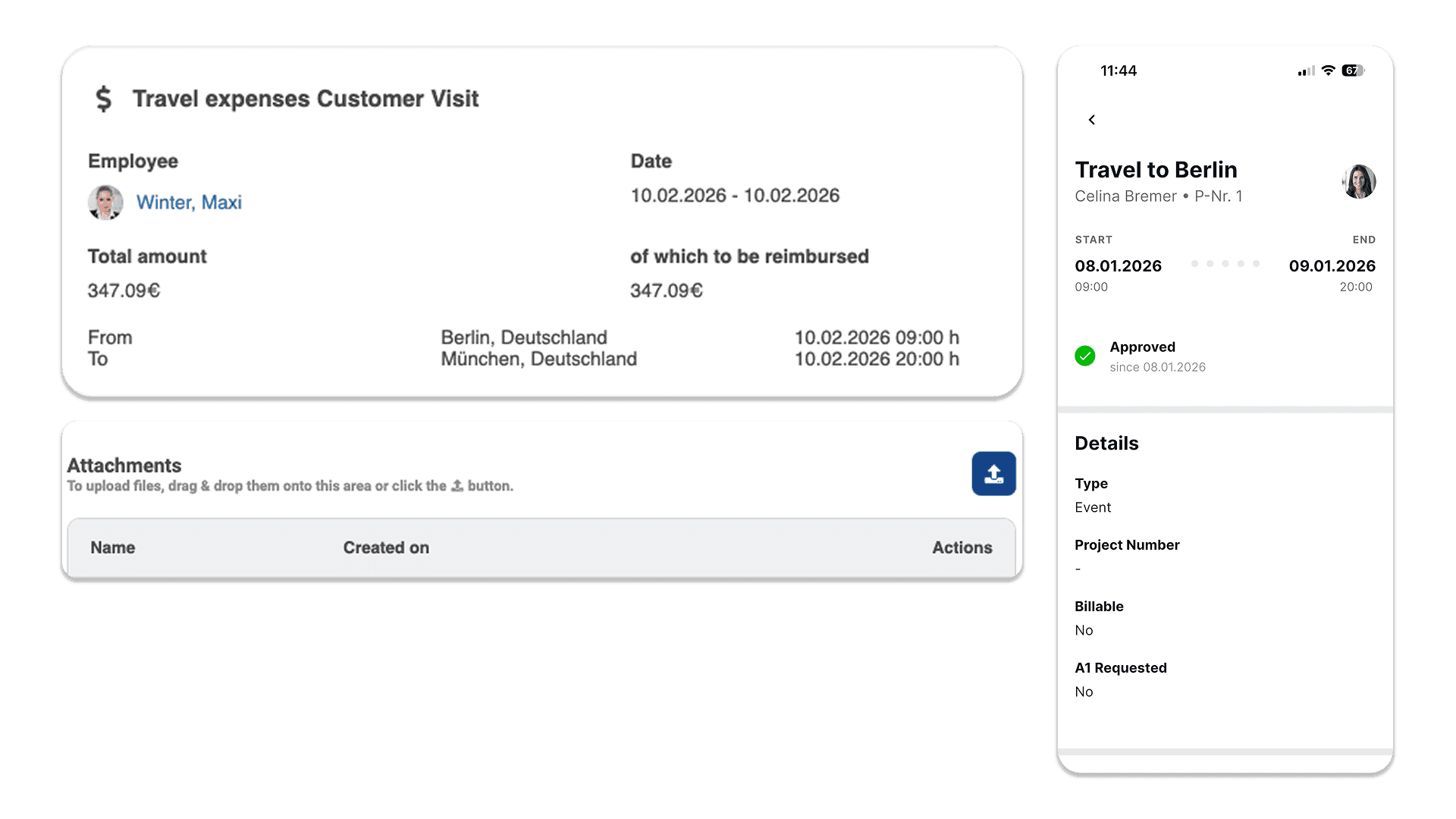 Simplify travel expense reporting