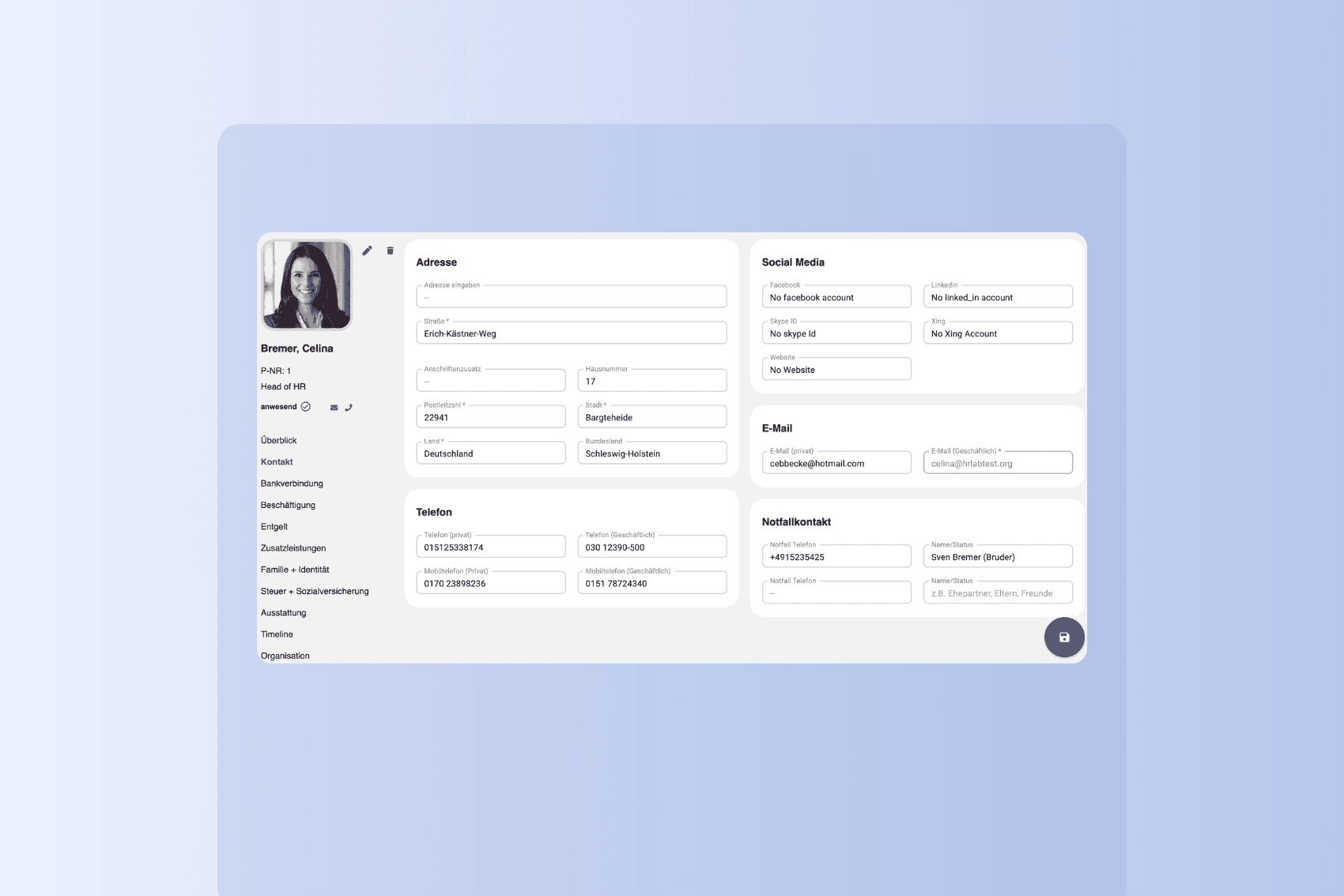 Cloud-based HR-Software