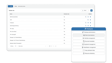 rights management with HRlab