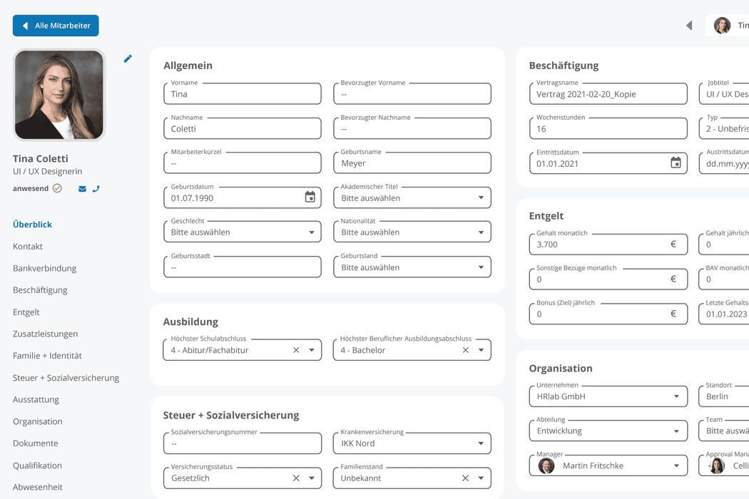 digitale personalakte uebersichtlich