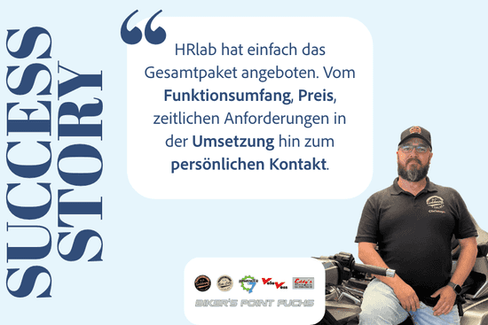 Erfolgsgeschichte Biker's Point und HRlab