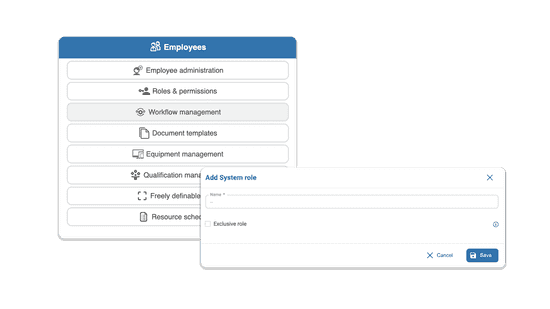 Automated processes with digital rights management in HRlab