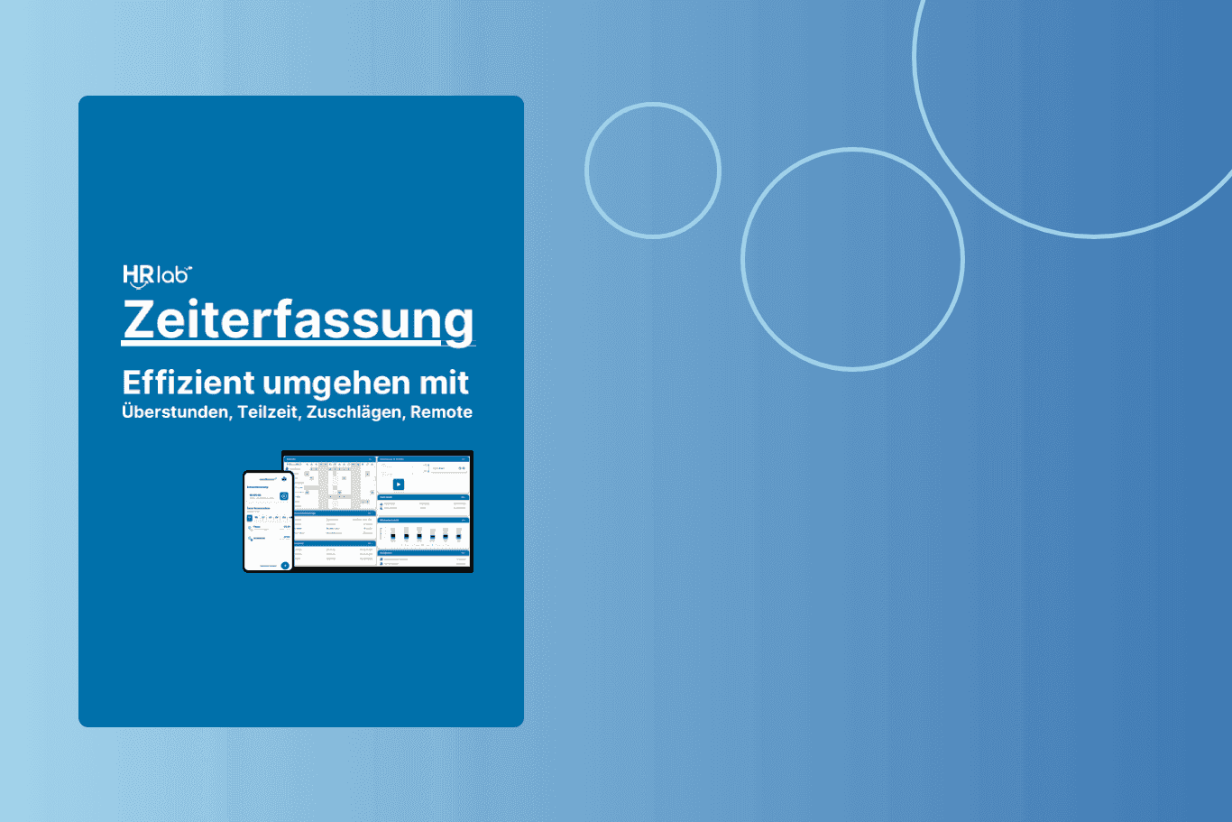 HRlab Zeiterfassung: Überstunden, Teilzeit, Zuschlägen, Remote