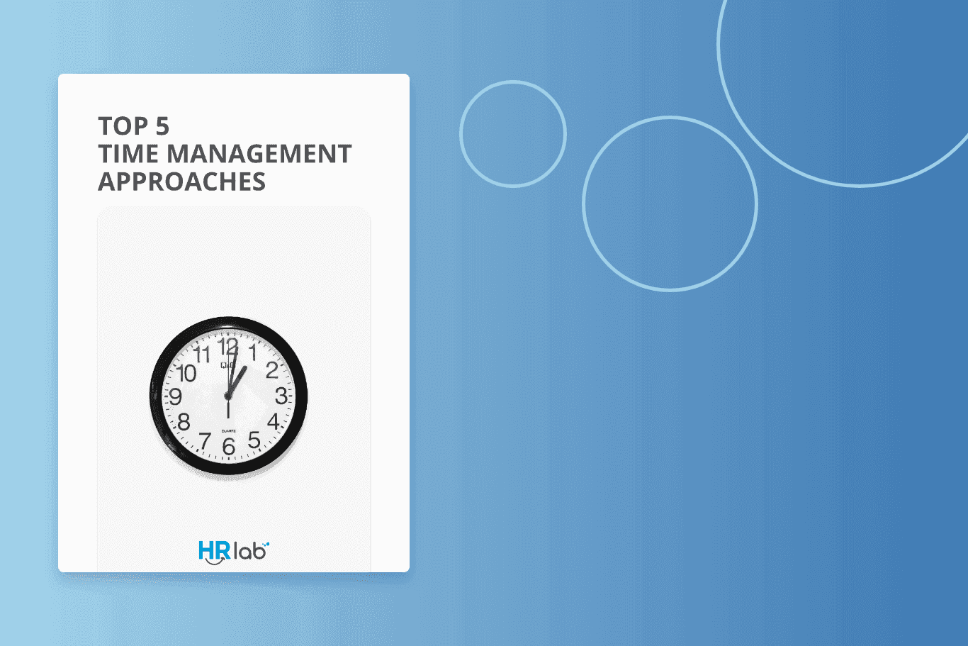 Time Management - 5 Approaches