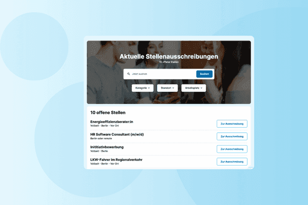 Karriere Website Best Practise mit HRlab Personalsoftware