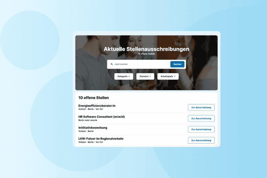 Karriere Website Best Practise mit HRlab Personalsoftware