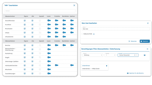 Rechtemanagement und präzise Rollensteuerung mit HRlab