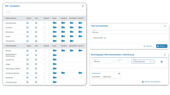 Rechtemanagement und präzise Rollensteuerung mit HRlab