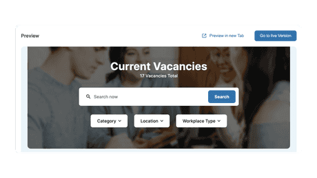 Career Page with HRlab