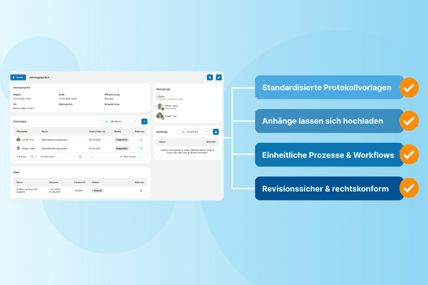 Dokumentation des Mitarbeitergesprächs in der Personalakte: So geht`s