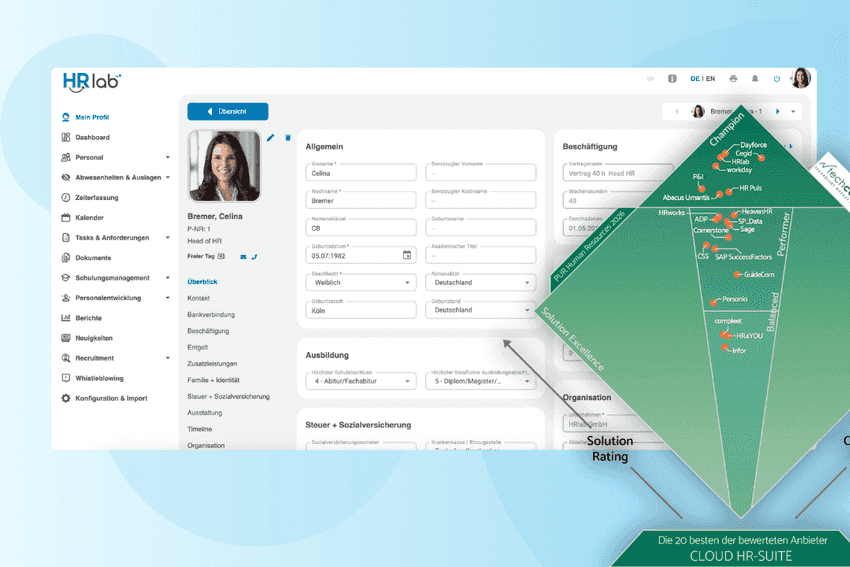 HR Suite Anwender-Studien Ergebnis im PUR Diamant©techconsult