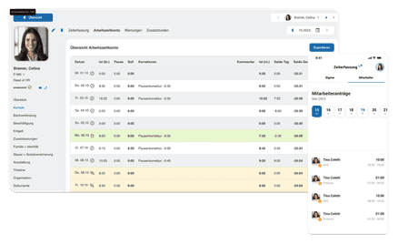 Arbeitszeitkonto einfach verwalten mit HRlab