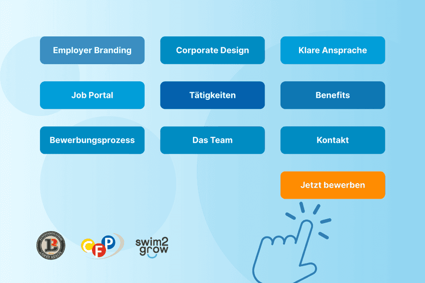 Wir stellen 3 Beispiele für gute Karriereseiten vor.